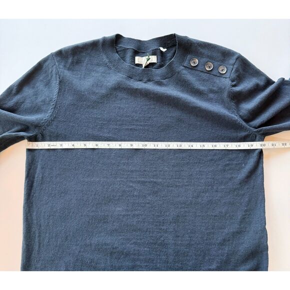 NWT Barbour Women's Genevieve Crewneck Jumper in Dark Navy Size 4 - Picture 12 of 13